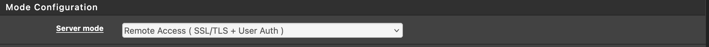 Server Mode